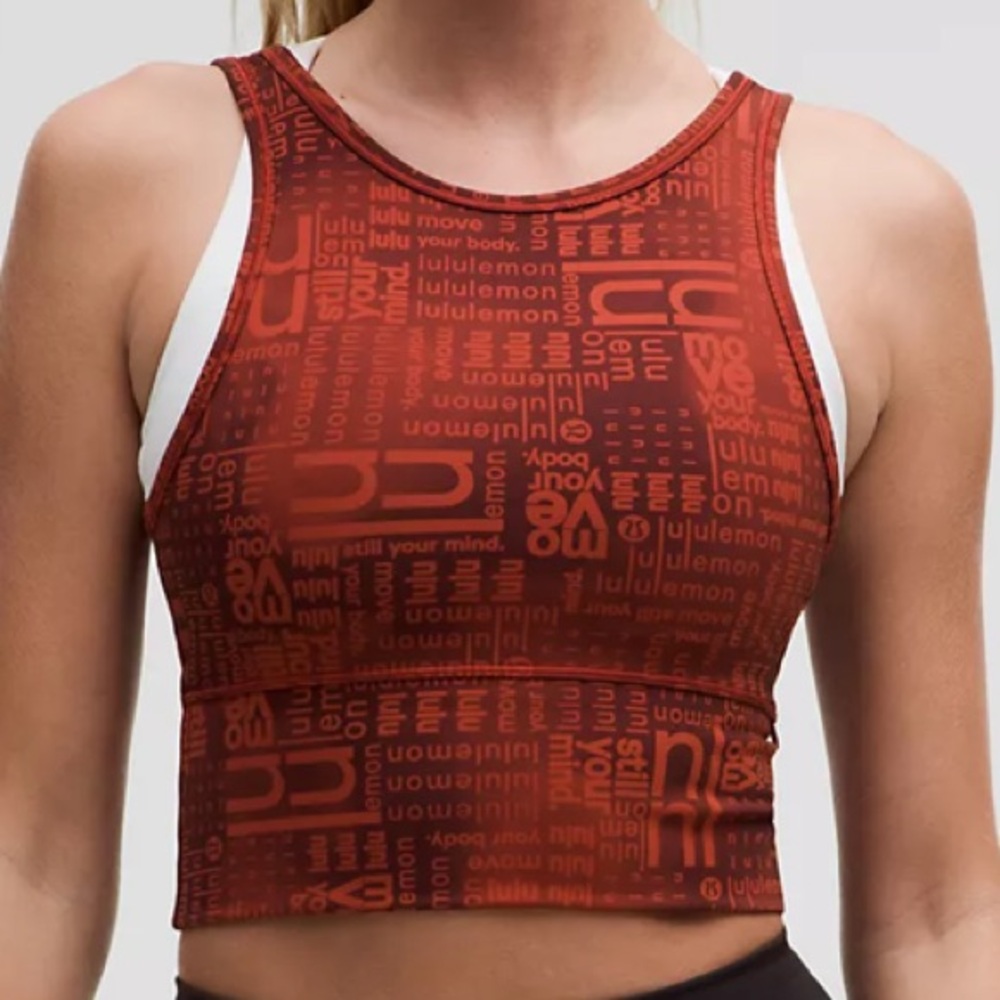 lululemon athletica Red Motif Tank Top